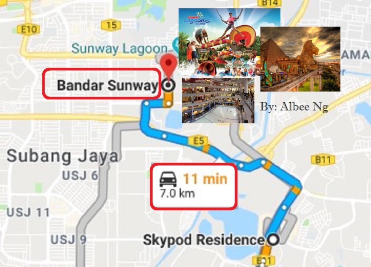 Puchong Skypod Residence, 1-5 Pax Cozy Unit, Walking Distance To Ioi Mall, 10Min Drive To Sunway Exterior foto